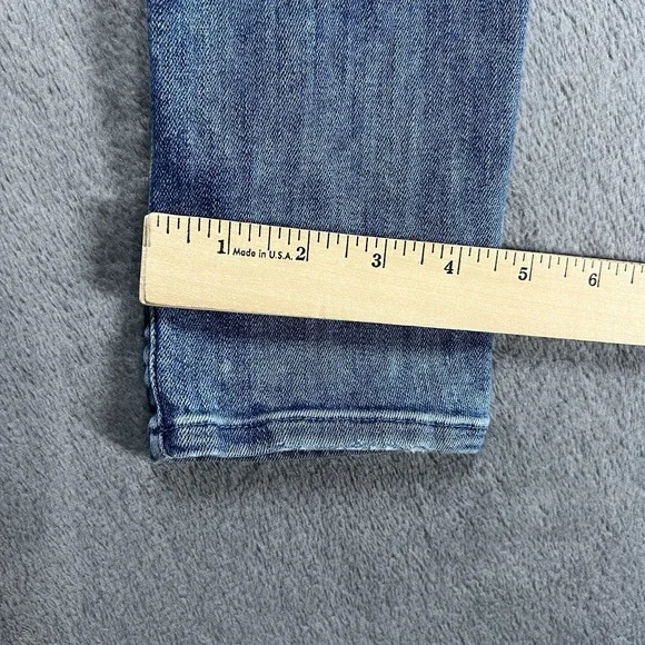 Mother Jeans Womens 25 Blue High Waisted Looker Skinny Distressed Medium Wash - Picture 8 of 11